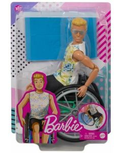 Barbie- Ken Fashionista con Sedia a Rotelle